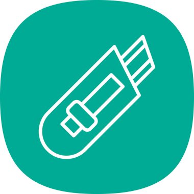 Cutter ağ simgesi vektör illüstrasyonu