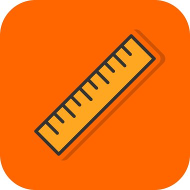 ruler icon, vector illustration simple design