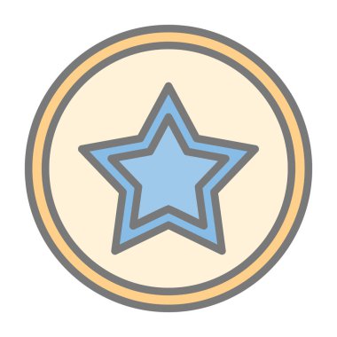 yıldız simgesi vektör illüstrasyonu 