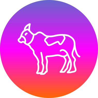 Bir geyiğin vektör çizimi