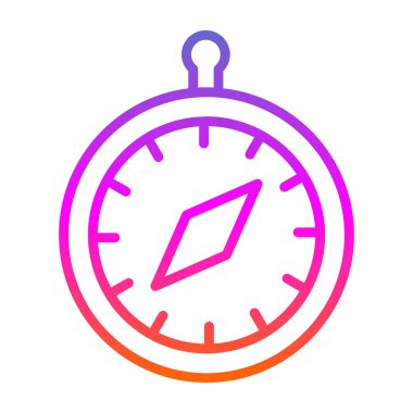 vector illustration of Compass modern icon            