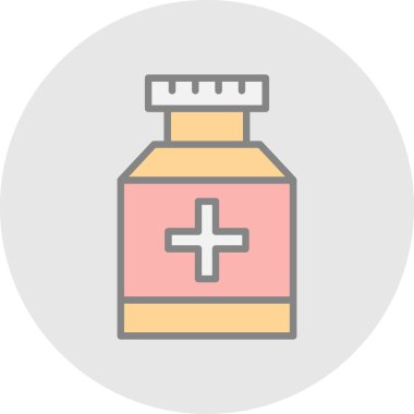 vektör ilaç şişesi simgesi