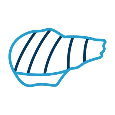 Izgara domuz ağı simgesi, vektör illüstrasyonu