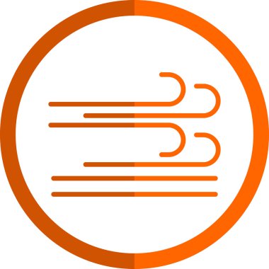 Rüzgar simgesinin vektör illüstrasyonu