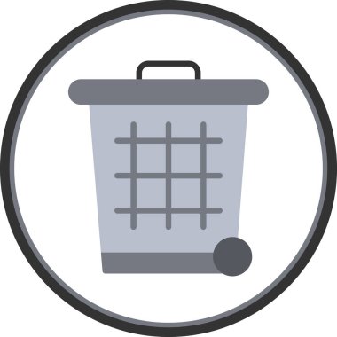 Çöp kutusu vektör illüstrasyonuName 