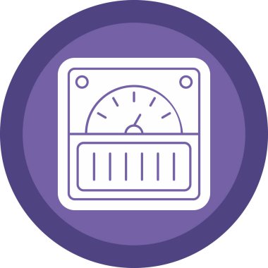 Ölçek simgesi vektör illüstrasyonu