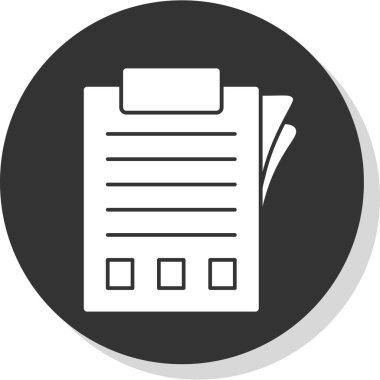 belge simgesi, vektör illüstrasyonu basit tasarım