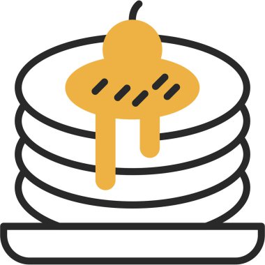 Krepler. Web simgesi basit illüstrasyon