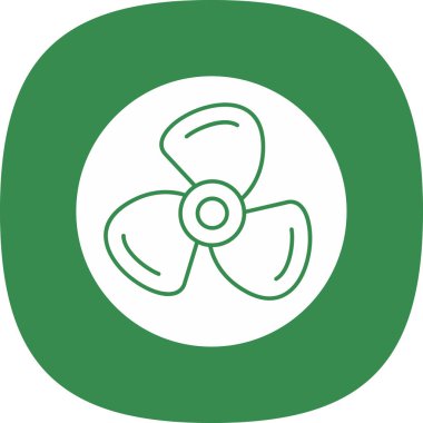 Eşsiz Fan Vektör Satırı Simgesi