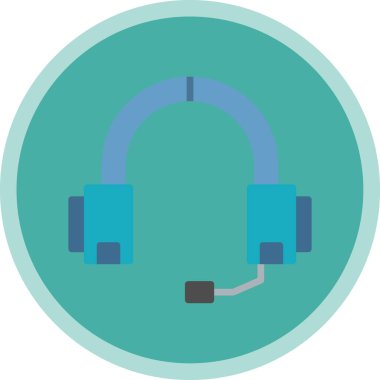 kulaklık simgesi, vektör illüstrasyonu basit tasarım