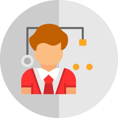 avatar düz vektör simgesi