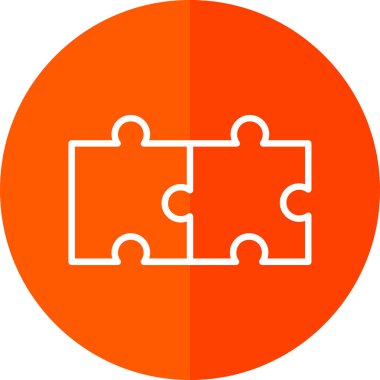 yapboz parçaları, ağ basit illüstrasyon