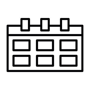 Takvim simgesi, vektör çizimi