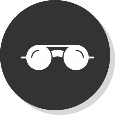 göz gözlük simge vektör çizim