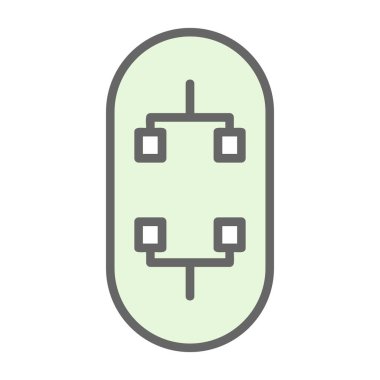 Modern kaykay simgesinin vektör illüstrasyonu                       