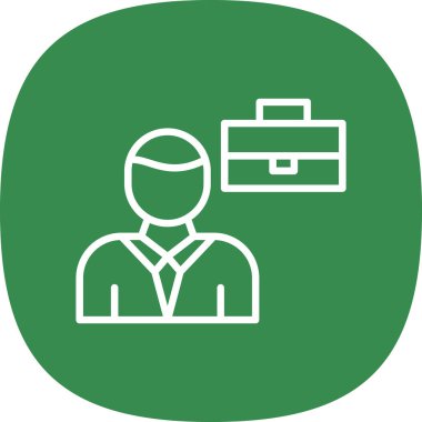 İş ve finans simgesinin vektör illüstrasyonu