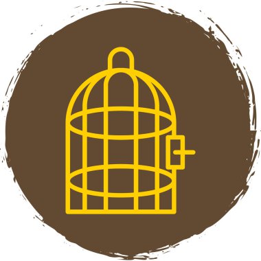 Kuş kafesi, ağ basit illüstrasyon