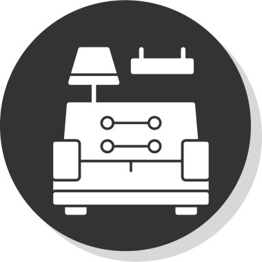 Elektrikli araba. Web simgesi