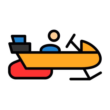 Kar mobil düz simge, vektör illüstrasyon basit tasarım