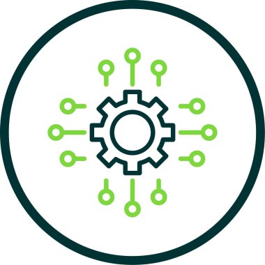 Dişliler. Web simgesi basit illüstrasyon