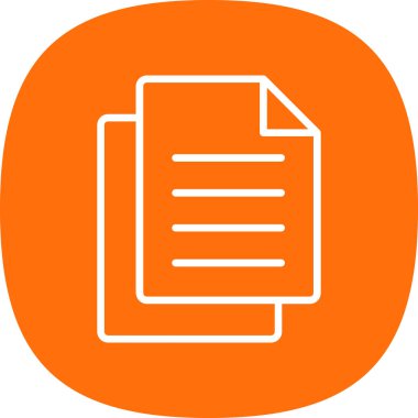 Belge. Web simgesi basit illüstrasyon 