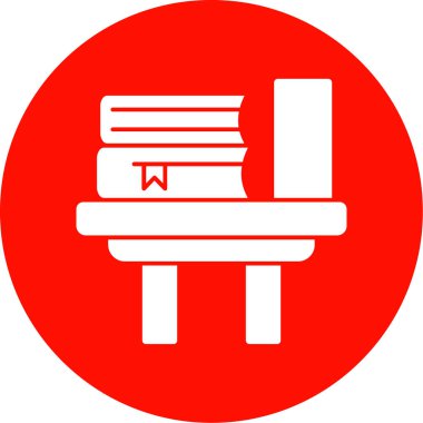 Kitap simgesi, vektör illüstrasyonu basit tasarım