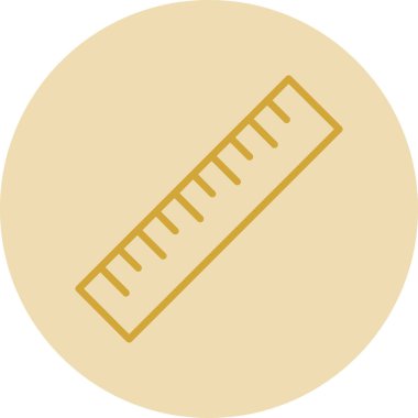 ruler icon, vector illustration simple design