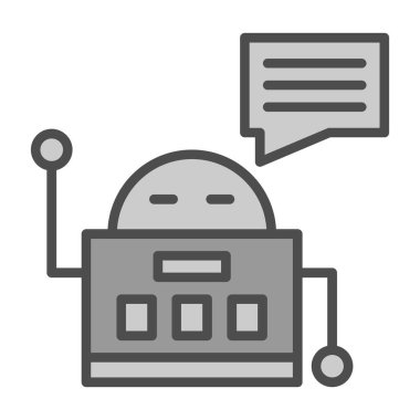 Chatbot simgesi vektör çizimi