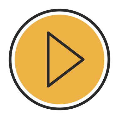 Düz oyun. Web simgesi basit illüstrasyon