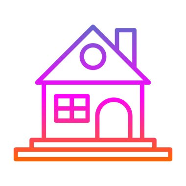 ev simgesi modern basit illüstrasyon