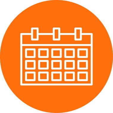 Takvim simgesi, vektör çizimi