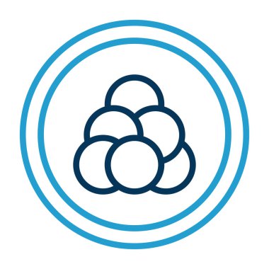 bulut depolama satırı mavi simgesi