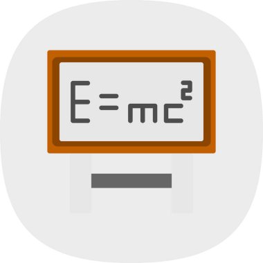 matematik düz vektör simgesi