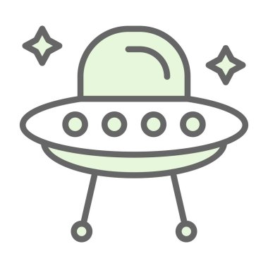 Uzaylı simgesi, vektör illüstrasyonu