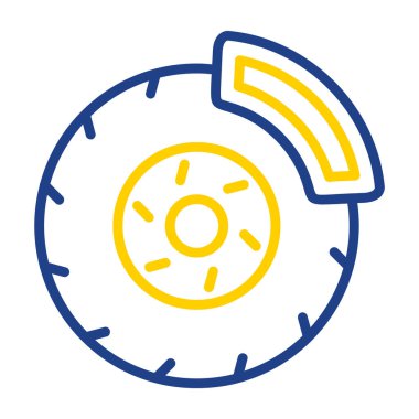 Modern oto tamir simgesinin vektör illüstrasyonu