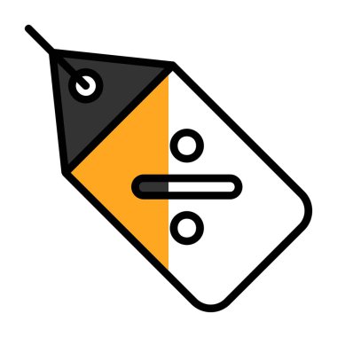 Fiyat etiketi web simgesi, vektör illüstrasyonu