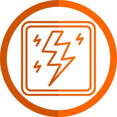 Moda biçimi arka planında elektrik güç simgesi