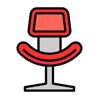 Ofis sandalyesi simgesi, taslak biçimi