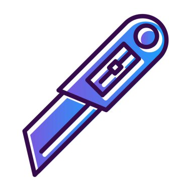 Cutter ağ simgesi vektör illüstrasyonu