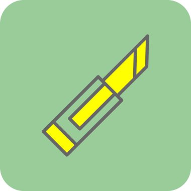 Kalem. Web simgesi basit illüstrasyon