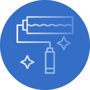 boya silindiri simgesi, vektör illüstrasyonu   