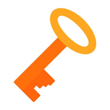 Anahtar. Web simgesi basit illüstrasyon