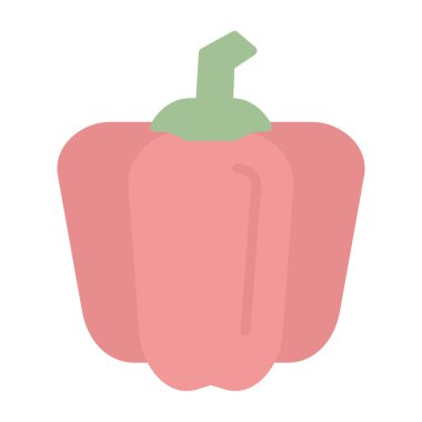 çan biberi simgesi, vektör illüstrasyonu