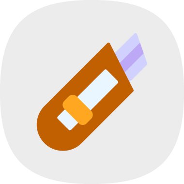 Cutter ağ simgesi vektör illüstrasyonu