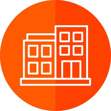 modern yapı web simgesi, vektör illüstrasyonu