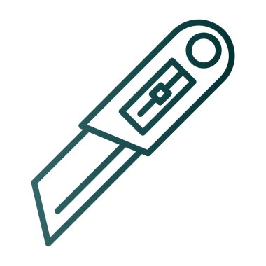 Cutter ağ simgesi vektör illüstrasyonu