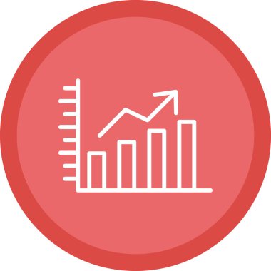 iş grafiği simgesi, vektör illüstrasyonu basit tasarım