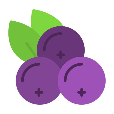 Frenk üzümü. Web simgesi basit illüstrasyon