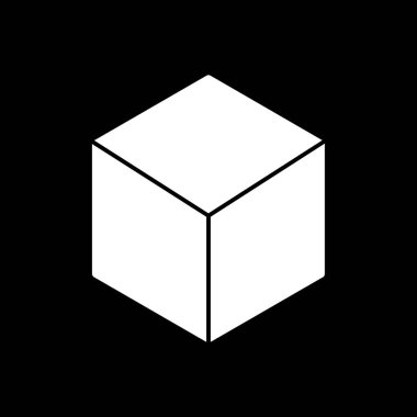 kutu vektörü ince çizgi simgesi