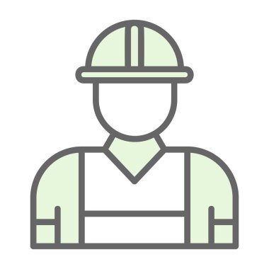 Miğfer vektör illüstrasyonlu mimar. 